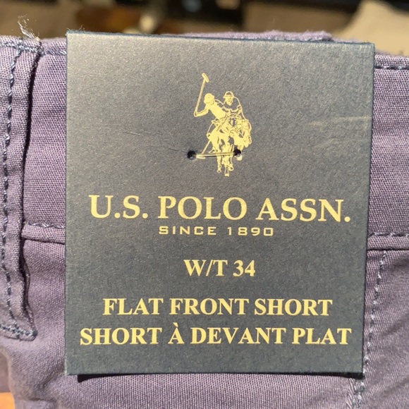U.S. Polo Assn. flat front shorts navy blue size 34 NWT - Picture 5 of 5